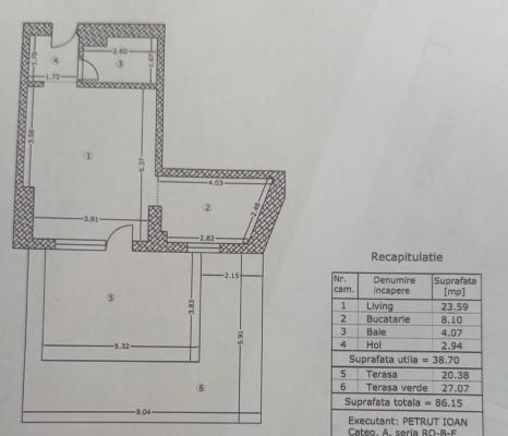 Studio - Terasă 47mp - Bloc 2026 - Virtutii/Crângași