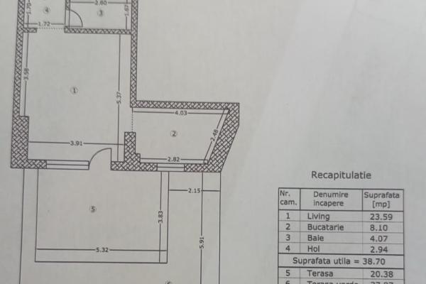 Studio - Terasă 47mp - Bloc 2026 - Virtutii/Crângași