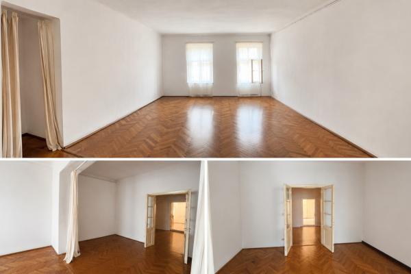 Apartament spațios1 cameră, 84 mp, în clădire istorică, pe malul Begai