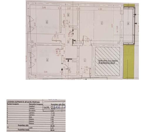 Rahova - Sublocotenent Popa - apartament 2 camere 69 mp