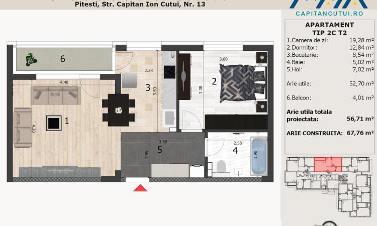 Apartament nou Negru Voda | Central | Aproape de padure