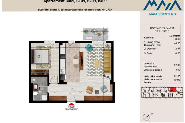 2 CAMERE | FINISAJE PREMIUM | SISESTI | SECTOR 1 BUCURESTI | METROU