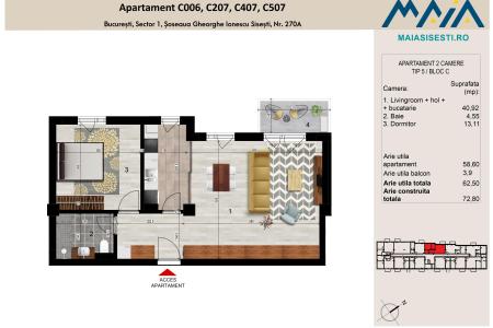 2 CAMERE | SISESTI | SECTOR 1 LANGA METROU | FINISAJE PREMIUM