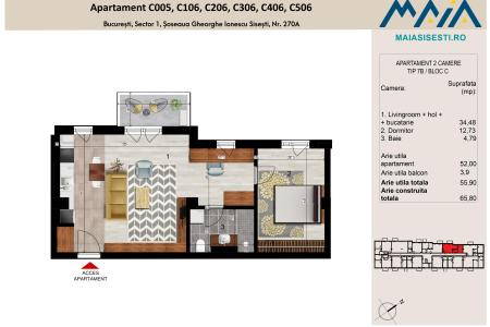 2 CAMERE | FINISAJE PREMIUM | SISESTI | SECTOR 1 BUCURESTI | MAIA