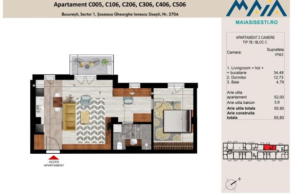 2 CAMERE | FINISAJE PREMIUM | SISESTI | SECTOR 1 BUCURESTI | MAIA