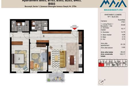 3 CAMERE | FINISAJE PREMIUM | SISESTI | SECTOR 1 | LANGA METROU