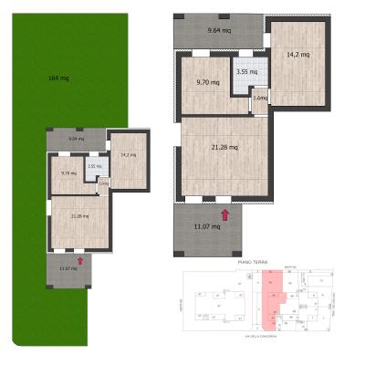 Apartament 3 camere cu gradina | Verona - Italia