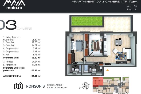 Apartament 3 Camere Premium | Calea Craiovei | Ultracentral