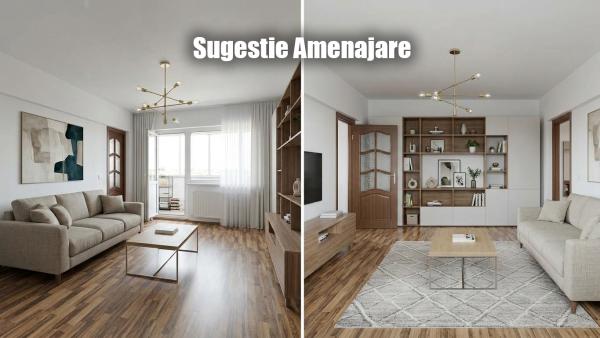 Apartament 3 camere decomandat, bucatarie mobilata si utilata, 79mp