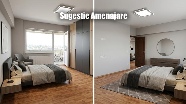 Apartament 3 camere decomandat, bucatarie mobilata si utilata, 79mp