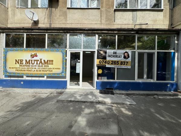 Spațiu comercial 110 mp de închiriat- 10m vitrina– Ceahlăul - Crângași