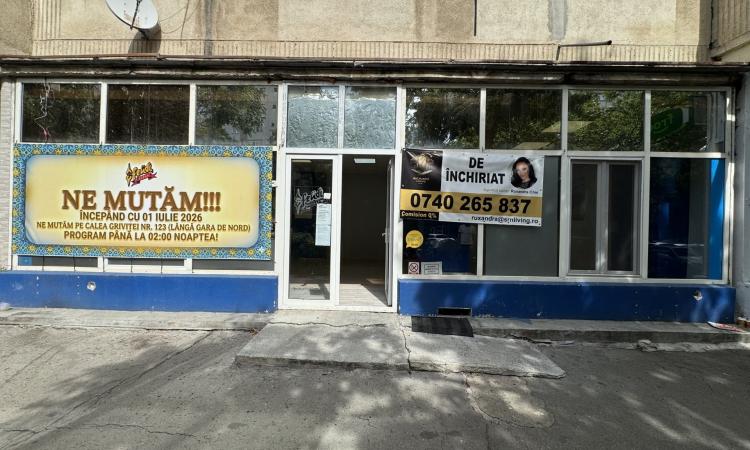 Spațiu comercial 110 mp de închiriat- 10m vitrina– Ceahlăul - Crângași