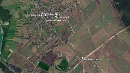 Teren 6.000 mp Săbăreni, ideal cartier case, acces asfalt