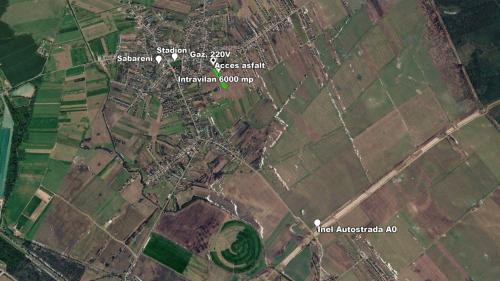 Teren 6.000 mp Săbăreni, ideal cartier case, acces asfalt